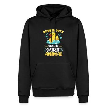 Rubber Duck Ducks Bird Hunt Duck lover Gift Idea - Männer Premium Bio Hoodie - Schwarz - Vorne - Nico (187cm)