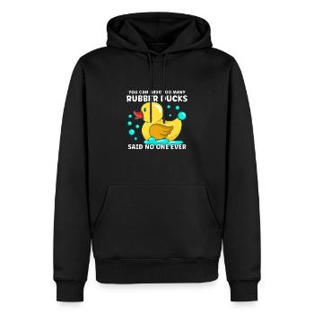 Rubber Duck Ducks Bird Hunt Duck lover Gift Idea - Männer Premium Bio Hoodie - Schwarz - Vorne - Nico (187cm)
