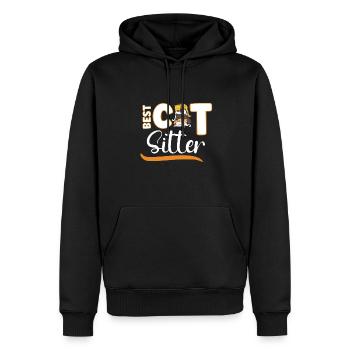 Cat Sitting Cat Puppie Cat Walkers Cat Sitter - Männer Premium Bio Hoodie - Schwarz - Vorne - Nico (187cm)