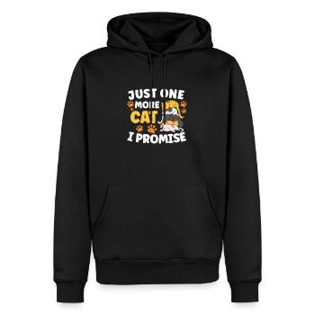 Sauvetage des chats SAUVETAGE DES DROITS DES ANIMAUX Adoption de chats - Sweat à capuche Premium bio Homme - noir - Devant - Nico (187cm)
