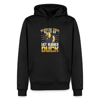 Canards en caoutchouc Canard Duck Lovers Salle de bain - Sweat à capuche Premium bio Homme - noir - Devant - Nico (187cm)