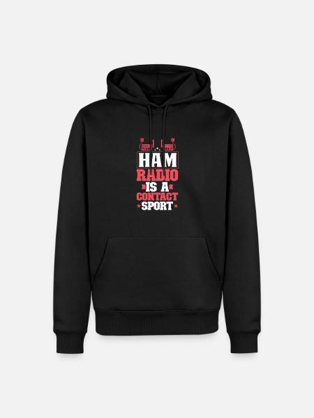 Amateurfunkfunker Amateurfunksignal - Männer Premium Bio Hoodie - Schwarz