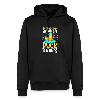 Canards en caoutchouc Canard Duck Lovers Salle de bain - Sweat à capuche Premium bio Homme - noir - Devant - Nico (187cm)