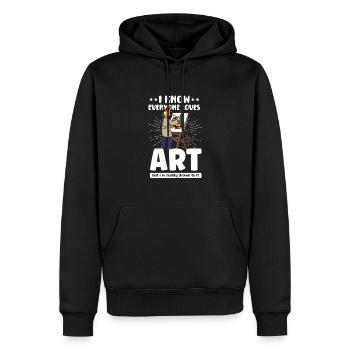 Künstler Malerei Maler Kunstfarbe Kunstlehrer - Männer Premium Bio Hoodie - Schwarz - Vorne - Nico (187cm)