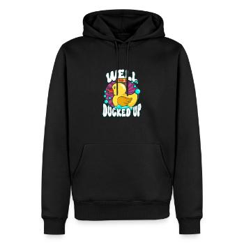 Canards en caoutchouc Canard Duck Lovers Salle de bain - Sweat à capuche Premium bio Homme - noir - Devant - Nico (187cm)