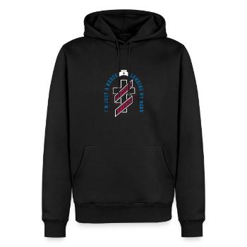Nurse Nursing Clinic Paramedic - Men’s Premium Organic Hoodie - black - Front - Nico (187cm)