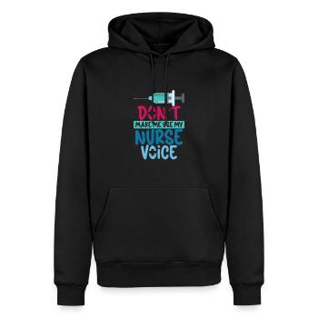 Nurse Nursing Clinic Paramedic - Men’s Premium Organic Hoodie - black - Front - Nico (187cm)