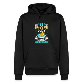 Canards en caoutchouc Canard Duck Lovers Salle de bain - Sweat à capuche Premium bio Homme - noir - Devant - Nico (187cm)