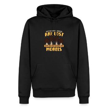 Morels Mushroom Picker Mushroom Farmer Mushroom - Sweat à capuche Premium bio Homme - noir - Devant - Nico (187cm)