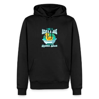 Rubber Duck Ducks Bird Hunt Duck lover Gift Idea - Männer Premium Bio Hoodie - Schwarz - Vorne - Nico (187cm)