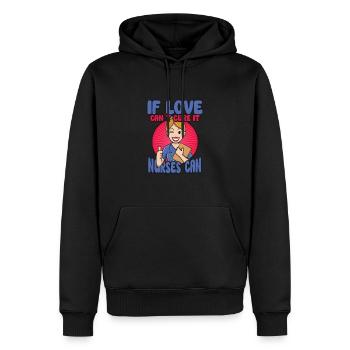 Nurse Nursing Clinic Paramedic - Men’s Premium Organic Hoodie - black - Front - Nico (187cm)
