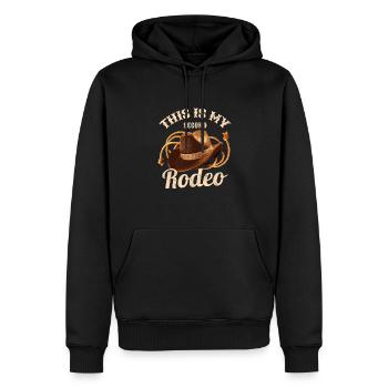 Rodeo Bull Riding Livestock Show Farmer Cattle - Männer Premium Bio Hoodie - Schwarz - Vorne - Nico (187cm)
