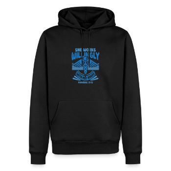 Nurse Nursing Clinic Paramedic - Men’s Premium Organic Hoodie - black - Front - Nico (187cm)