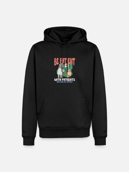 nurse nursing clinic paramedic - Men’s Premium Organic Hoodie - black