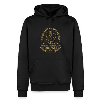 Férus d'histoire Férus d'histoire - Sweat à capuche Premium bio Homme - noir - Devant - Nico (187cm)
