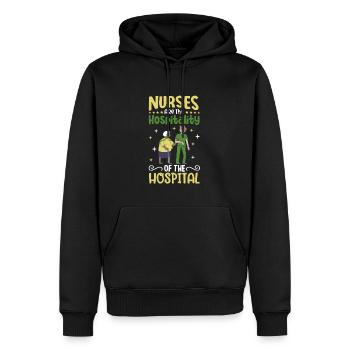 Nurse Nursing Clinic Paramedic - Men’s Premium Organic Hoodie - black - Front - Nico (187cm)