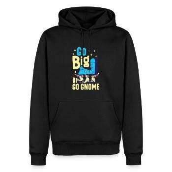 Gnomes de jardin Gnome Amant Drôle de Gnome Jardinage - Sweat à capuche Premium bio Homme - noir - Devant - Nico (187cm)