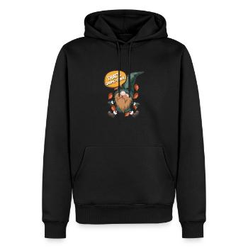 Nains de jardin Amant de gnome Jardinage drôle de gnome - Sweat à capuche Premium bio Homme - noir - Devant - Nico (187cm)