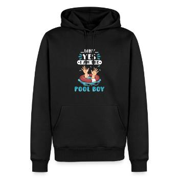 Schwimmer Scuba Diving Pool Boy Wassersport - Männer Premium Bio Hoodie - Schwarz - Vorne - Nico (187cm)