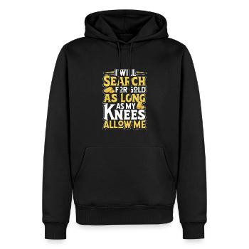 Goldgräber Goldbergbau Goldwaschen Goldmine - Männer Premium Bio Hoodie - Schwarz - Vorne - Nico (187cm)