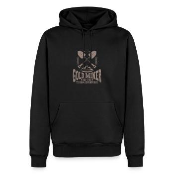 Goldgräber Goldbergbau Goldwaschen Goldmine - Männer Premium Bio Hoodie - Schwarz - Vorne - Nico (187cm)