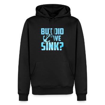 But Did We Sink - Men’s Premium Organic Hoodie - black - Front - Nico (187cm)