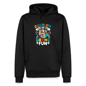 Künstler Malerei Maler Kunstfarbe Kunstlehrer - Männer Premium Bio Hoodie - Schwarz - Vorne - Nico (187cm)