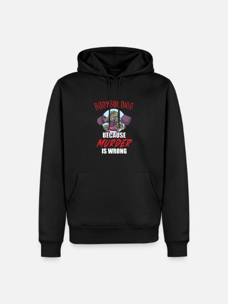 Bodybuilding Powerlifting Weightlifting Fitness - Männer Premium Bio Hoodie - Schwarz
