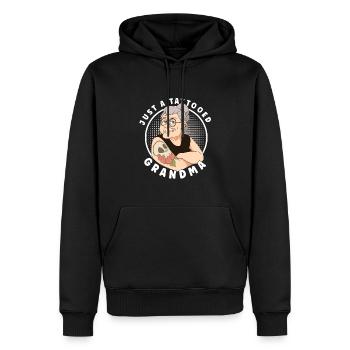 TATOUEUR TATOUEUR GRAND-MÈRE TATTOED TATOUAGES - Sweat à capuche Premium bio Homme - noir - Devant - Nico (187cm)