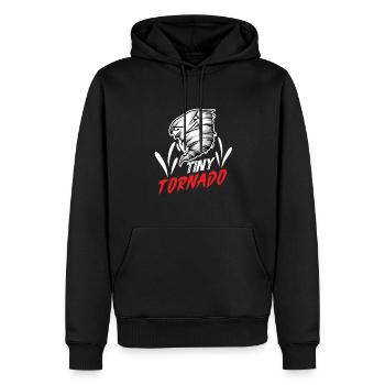 Meteorologie-kindertornado-sturm, Der Sturm-fan - Männer Premium Bio Hoodie - Schwarz - Vorne - Nico (187cm)