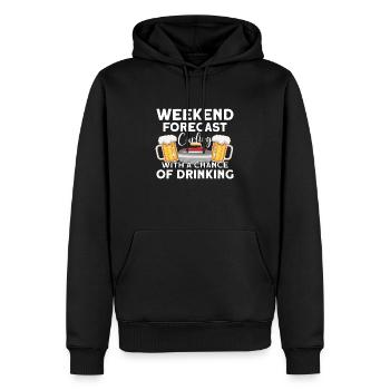 Curling Sport de glace Joueur de curling Équipe de curling - Sweat à capuche Premium bio Homme - noir - Devant - Nico (187cm)