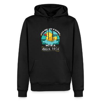 Rubber Duck Ducks Bird Hunt Duck lover Gift Idea - Männer Premium Bio Hoodie - Schwarz - Vorne - Nico (187cm)