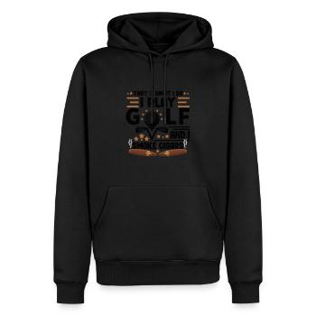 Amateur de café Caféine Molecule Java Latte Espresso - Sweat à capuche Premium bio Homme - noir - Devant - Nico (187cm)