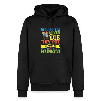 Künstler Malerei Maler Kunstfarbe Kunstlehrer - Männer Premium Bio Hoodie - Schwarz - Vorne - Nico (187cm)