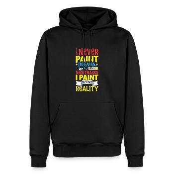 Artiste Peinture Peintre Art Couleur Art Professeur - Sweat à capuche Premium bio Homme - noir - Devant - Nico (187cm)
