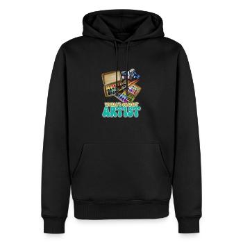 Künstler Malerei Maler Kunstfarbe Kunstlehrer - Männer Premium Bio Hoodie - Schwarz - Vorne - Nico (187cm)