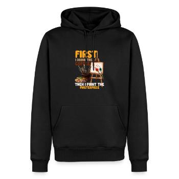 Künstler Malerei Maler Kunstfarbe Kunstlehrer - Männer Premium Bio Hoodie - Schwarz - Vorne - Nico (187cm)