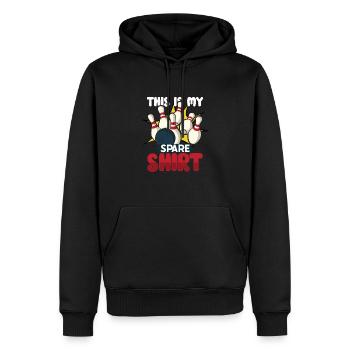 Équipe de bowling drôle Bowler Strike idée cadeau - Sweat à capuche Premium bio Homme - noir - Devant - Nico (187cm)