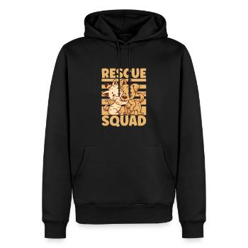 Sauvetage des chats SAUVETAGE DES DROITS DES ANIMAUX Adoption de chats - Sweat à capuche Premium bio Homme - noir - Devant - Nico (187cm)