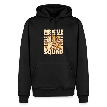 Sauvetage des chats SAUVETAGE DES DROITS DES ANIMAUX Adoption de chats - Sweat à capuche Premium bio Homme - noir - Devant - Nico (187cm)