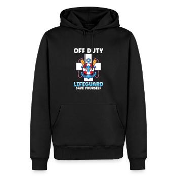 Schwimmer Scuba Diving Pool Boy Wassersport - Männer Premium Bio Hoodie - Schwarz - Vorne - Nico (187cm)