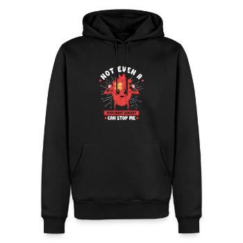 Crise cardiaque Chirurgie à cœur ouvert Chirurgie cardiaque Cadeau - Sweat à capuche Premium bio Homme - noir - Devant - Nico (187cm)