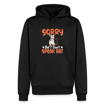Rat Lover Rat Pet Rodent Mouse Rat Lady - Männer Premium Bio Hoodie - Schwarz - Vorne - Nico (187cm)