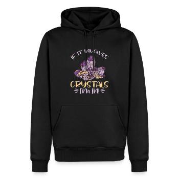 Kristallheilung Krytale Kristalle Und Steine - Männer Premium Bio Hoodie - Schwarz - Vorne - Nico (187cm)