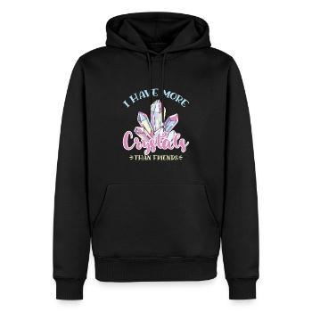 Kristallheilung Krytale Kristalle Und Steine - Männer Premium Bio Hoodie - Schwarz - Vorne - Nico (187cm)