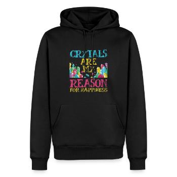 Kristallheilung Krytale Kristalle Und Steine - Männer Premium Bio Hoodie - Schwarz - Vorne - Nico (187cm)