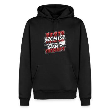 Darts Darts Player Dartboard Dartboard Darts - Men’s Premium Organic Hoodie - black - Front - Nico (187cm)