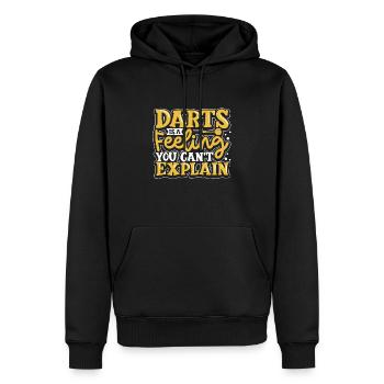 Darts Darts Player Dartboard Dartboard Darts - Men’s Premium Organic Hoodie - black - Front - Nico (187cm)