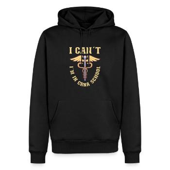 Krankenschwester Krankenpflege Klinik Sanitäter - Männer Premium Bio Hoodie - Schwarz - Vorne - Nico (187cm)