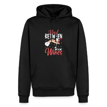Vinification Vigneron Amateur de vin Amateur de vin - Sweat à capuche Premium bio Homme - noir - Devant - Nico (187cm)